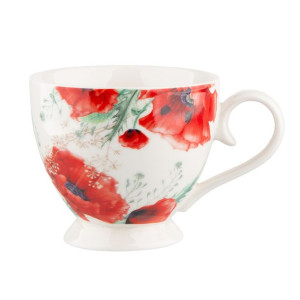 Filiżanka do kawy i herbaty porcelanowa Mak 350 ml