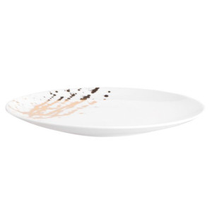 Splendor Talerz Deserowy 22cm Biały Złoty