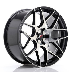 JR Wheels JR18 19x8,5 ET20-42 5H BLANK Gloss Black Machined Face