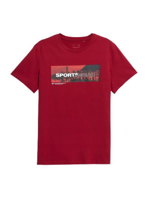T-shirt męski 4F koszulka H4L22 TSM019 czerwona