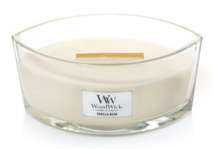 WoodWick Vanilla Bean Elipsa świeca drewniany knot