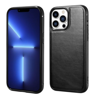 Etui ICarer Leather Oil Wax pokryte naturalną skórą do iPhone 13 Pro Max cz
