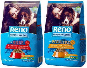 Reno Karma sucha dla psa z wołowiną/kurczakiem 2x10kg