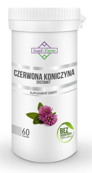 Czerwona Koniczyna Ekstrakt 300 Mg 60 Kapsułek - Soul Farm