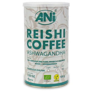 Kawa Rozpuszczalna Arabica Z Grzybem Reishi I Ashwagandhą Bio 100 G - Ani