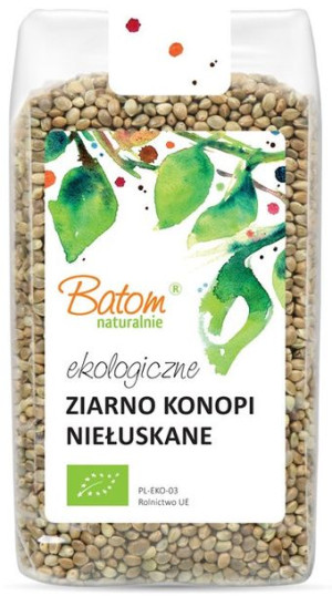 Ziarno Konopi Niełuskane Bio 250 G - Batom