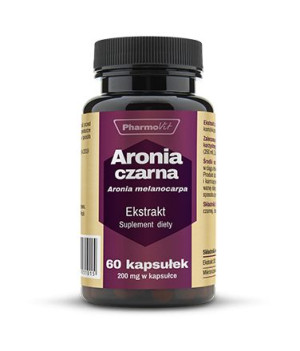 Aronia Czarna Ekstrakt Bezglutenowy 60 Kapsułek 27 G - Pharmovit