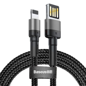 Baseus kabel USB Cafule do iPhone Lightning 8-pin 1,5A 2 metry szaro-czarny