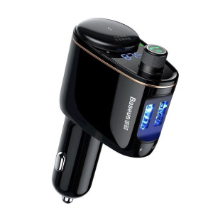 Baseus Transmiter FM bluetooth MP3 Locomotive z ładowarką samochodową 2 x U