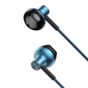 Baseus zestaw słuchawkowy/słuchawki Jack 3,5mm ENCOK Wired H19 niebieskie N