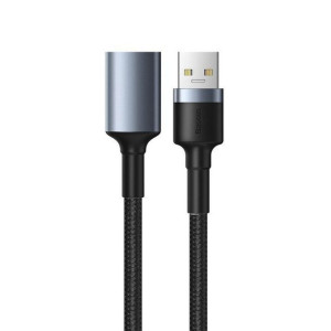 Baseus kabel USB przedłużający USB3.0 do USB 2A 1 metr czarno-szary CADKLF-
