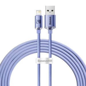 Baseus kabel USB do Apple Lightning 8-pin 2,4A Crystal Shine CAJY000005 1,2