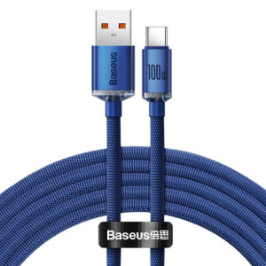 Baseus kabel USB do Typ C PD100W Power Delivery Crystal Shine CAJY000503 2m