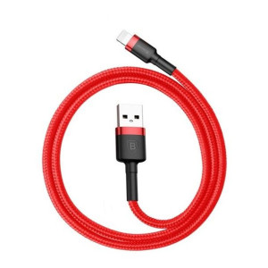 Baseus kabel USB do Apple Lightning 8-pin 2,4A Cafule CALKLF-B09 1m czerwon