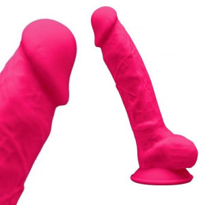 Dildo ZMIENNA TWARDOŚĆ penis 18cm przyssawka
