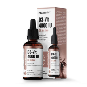 Witamina D3 W Kroplach 100 Mcg (4000 Iu) Bezglutenowa 30 Ml