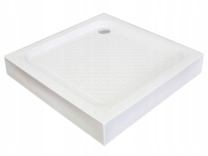 Brodzik do kabiny 80x80 kwadratowy niski płytki INEA BA0048
