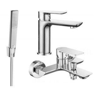 Mexen Alfa R72 zestaw wannowy, chrom - 745703R72-00