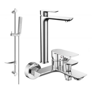Mexen Alfa DF72 zestaw wannowy, chrom - 745713DF72-00