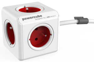 Przedłużacz allocacoc PowerCube Extended 2304/FREXPC (3m  kolor czerwony)
