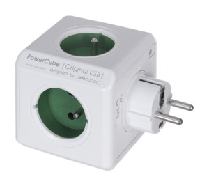 Przedłużacz allocacoc PowerCube Original 2202GN/FROUPC (kolor zielony)
