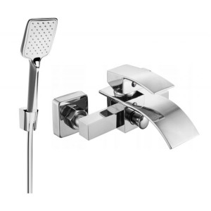 Mexen Aries R62 bateria wannowa z zestawem prysznicowym, chrom