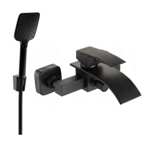 Mexen Aries R62 bateria wannowa z zestawem prysznicowym, czarna