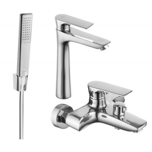 Mexen Axel R72 zestaw wannowy, chrom - 73813R72-00