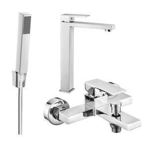 Mexen Uno R77 zestaw wannowy, chrom - 71413R77-00