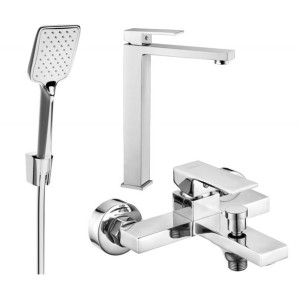 Mexen Uno R62 zestaw wannowy, chrom - 71413R62-00