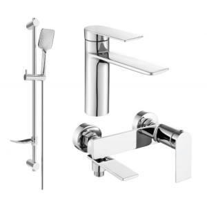 Mexen Zero DF62 zestaw wannowy, chrom - 71103DF62-00