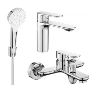Mexen Milo R05 zestaw wannowy, chrom - 71303R05-00