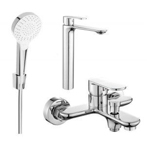 Mexen Milo R05 zestaw wannowy, chrom - 71313R05-00