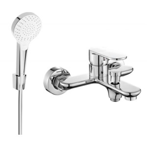 Mexen Milo R05 bateria wannowa z zestawem prysznicowym, chrom