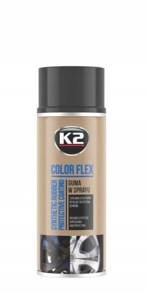K2 Color Flex Czarny Mat 400 Ml Guma W Sprayu