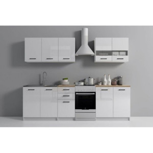 Kuchnia Set 2m Biały Mat/biały Połysk
