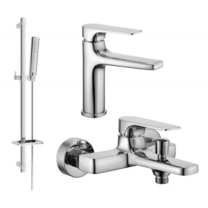 Mexen Lynx DQ72 zestaw wannowy, chrom - 745903DQ72-00