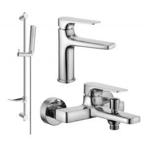 Mexen Lynx DF72 zestaw wannowy, chrom - 745903DF72-00