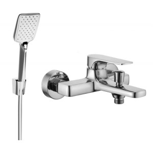 Mexen Lynx R62 bateria wannowa z zestawem prysznicowym, chrom