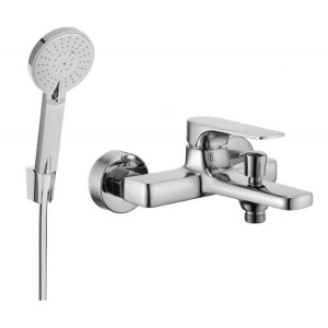 Mexen Lynx R40 bateria wannowa z zestawem prysznicowym, chrom