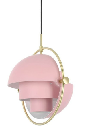 Lampa wisząca VARIA różowa - stal węglowa