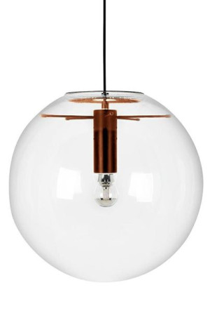 Lampa wisząca SANDRA 40 miedziana - szkło, metal