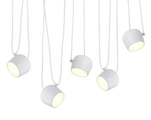 Lampa wisząca EYE 5 biała - LED, aluminium