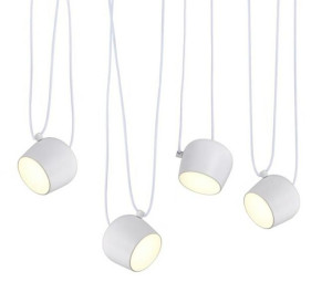 Lampa wisząca EYE 4 biała - LED, aluminium