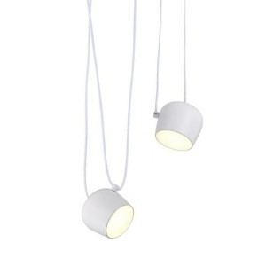Lampa wisząca EYE 2 biała - LED, aluminium