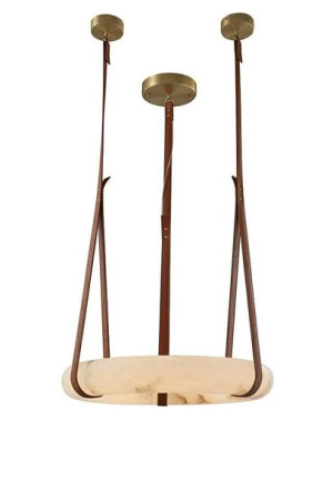 MOOSEE lampa wisząca GALA - alabaster, mosiądz