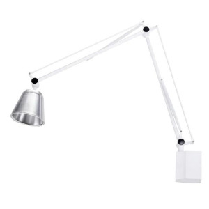 Kinkiet RAYON ARM WALL biały - LED, klosz z akrylu