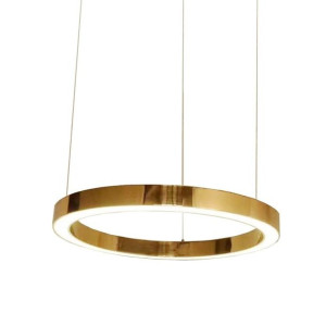 Lampa wisząca RING 80 złota - LED, stal