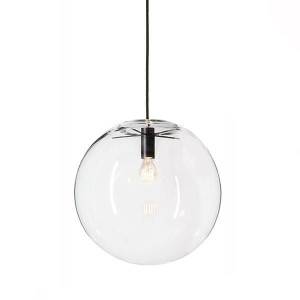 Lampa wisząca SANDRA 40 czarna - szkło, metal