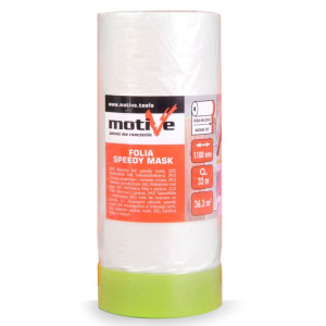 Motive Folia Malarska Z Taśmą Maskującą Speedy Mask 1100mm X 33m 010232